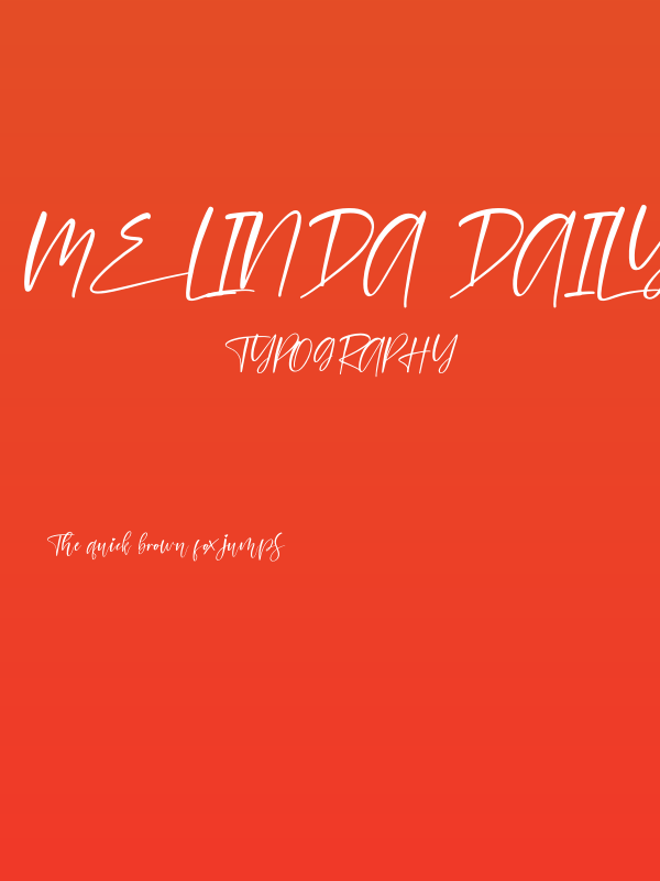 melinda daily Italic Poster