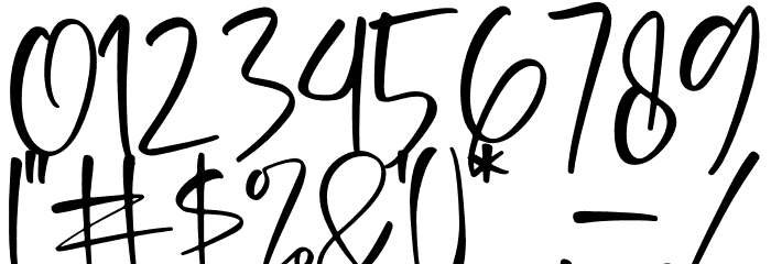 melinda daily Font OTHER CHARS