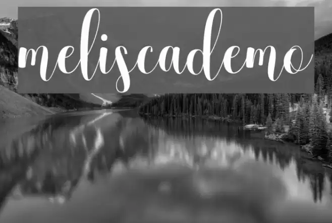 meliscademo Font examples