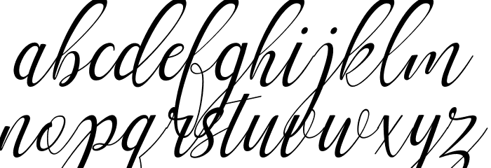 mellanie Font LOWERCASE