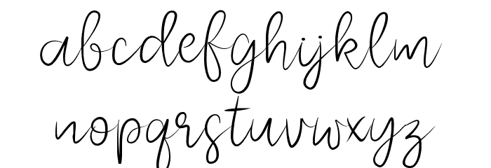 melliana Font LOWERCASE