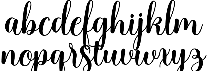 mellisahella Font LOWERCASE