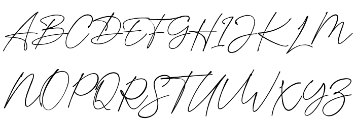 mellissadarling Font UPPERCASE