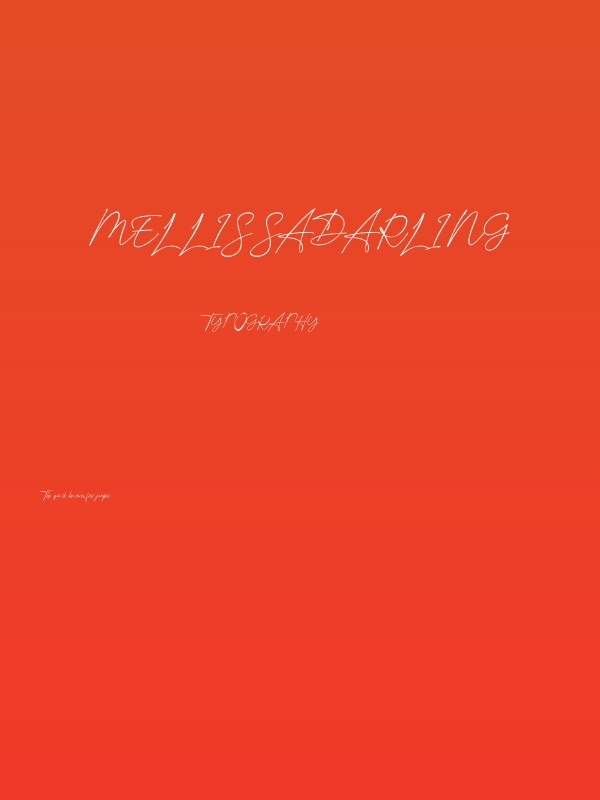 mellissadarling Poster
