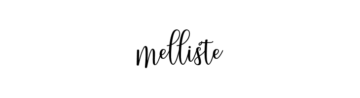melliste  Frei Schriftart Herunterladen