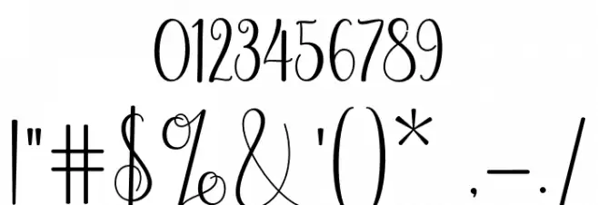 melliste Font OTHER CHARS