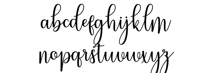 melliste Font LOWERCASE