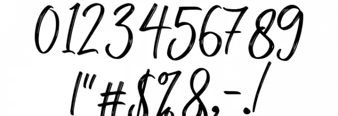 mellony dry brush Font OTHER CHARS