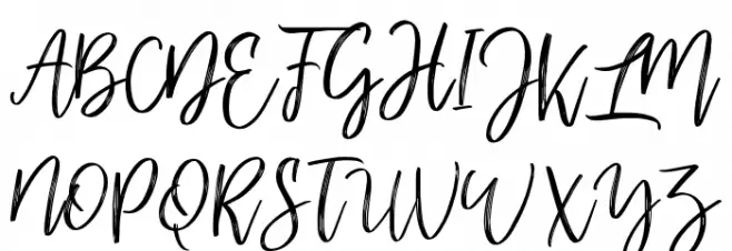 mellony dry brush Font Litere mari