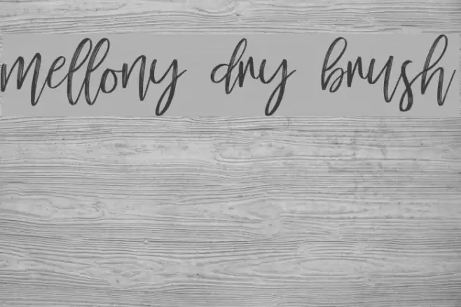 mellony dry brush Font examples