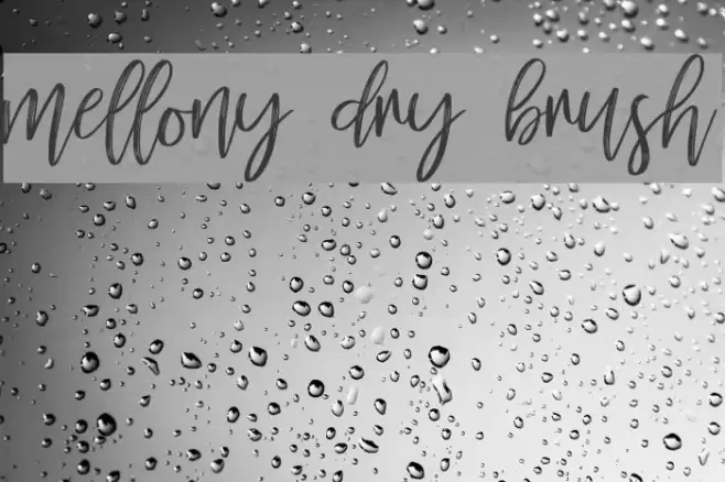 mellony dry brush Font examples