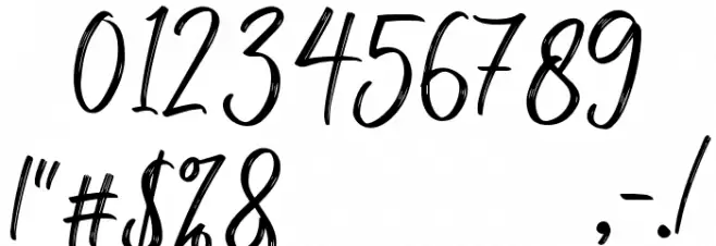 mellonydrybrush Font OTHER CHARS