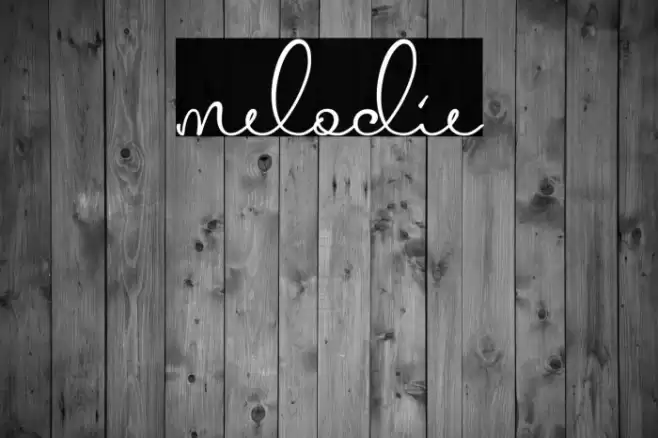 melodie Font examples