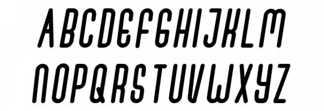melowest Italic Caratteri MAIUSCOLE