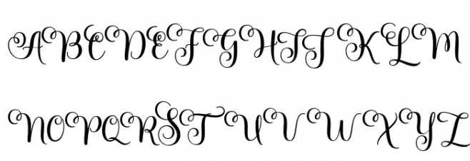 meltisia フォント 大文字