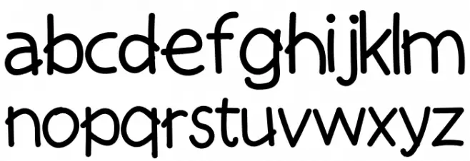 melunasi Caratteri MINUSCOLO