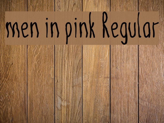 men in pink Regular Example 2