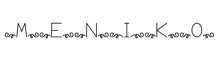 meniko  Frei Schriftart Herunterladen
