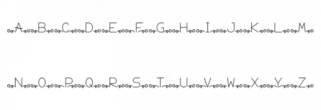 meniko Schriftart Groß