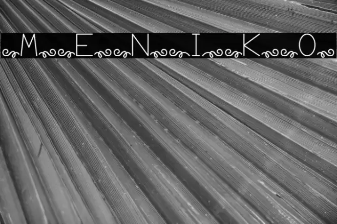 meniko Font examples