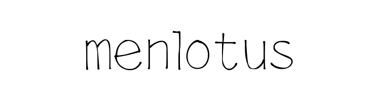 menlotus  font caratteri gratis