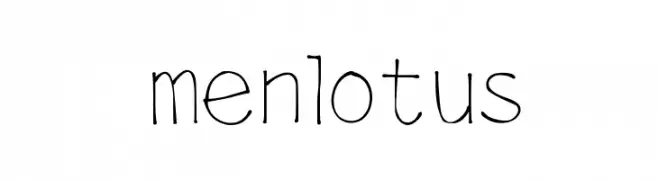 menlotus  Free Fonts Download