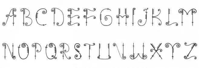 mentawai Schriftart Groß