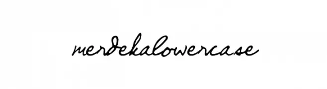 merdekalowercase Schriftart