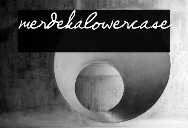 merdekalowercase Font examples