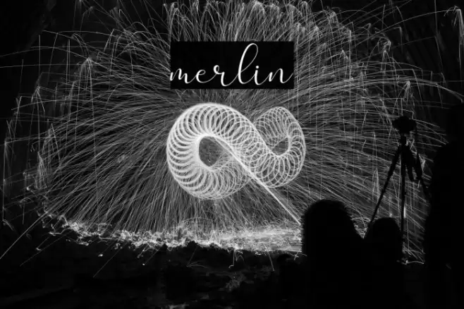 merlin Font examples