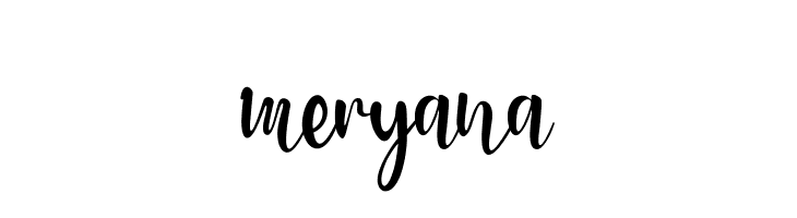 meryana  font caratteri gratis