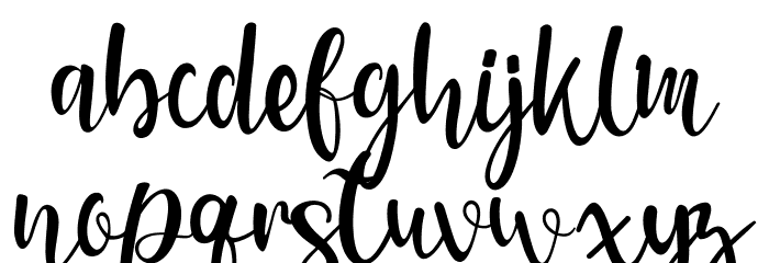 meryana Font LOWERCASE