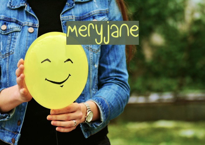 meryjane Font examples