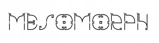 mesomorph  Frei Schriftart Herunterladen