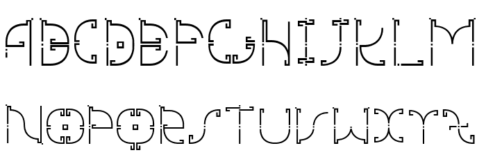 mesomorph Font LOWERCASE