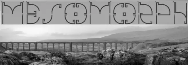 mesomorph Font examples