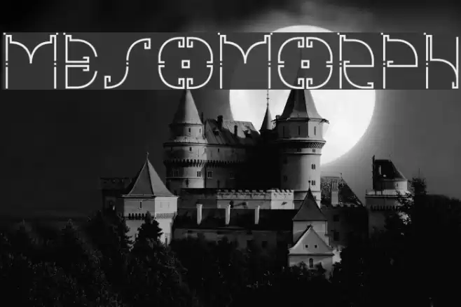 mesomorph Font examples