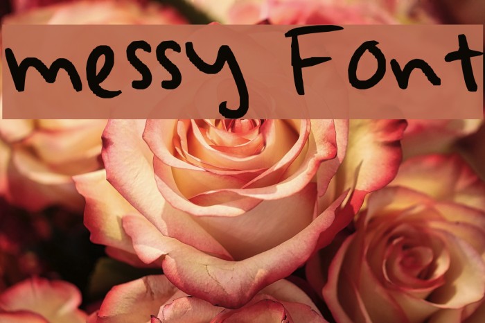 messy Font examples