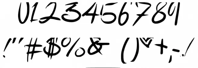 messyhand Font OTHER CHARS