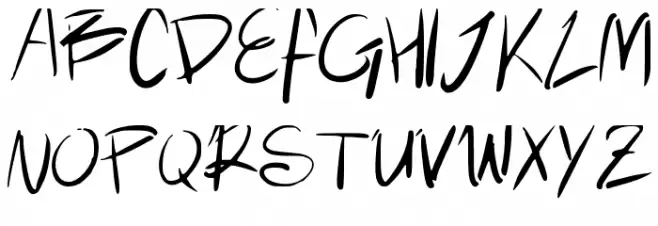 messyhand Schriftart Groß