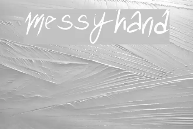 messyhand Font examples