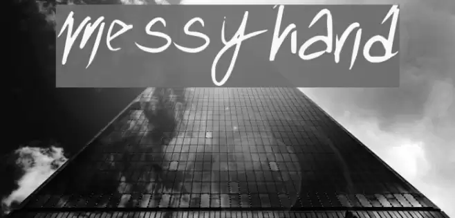 messyhand Font examples