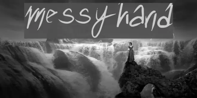 messyhand Font examples