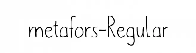 metafors-Regular  font caratteri gratis