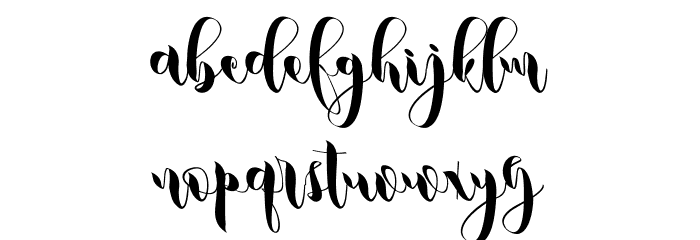 metic Font LOWERCASE