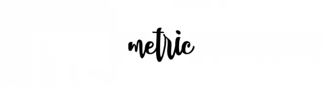 metric  免费字体下载