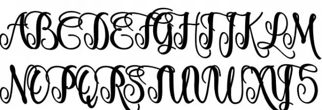 metric Font Litere mari
