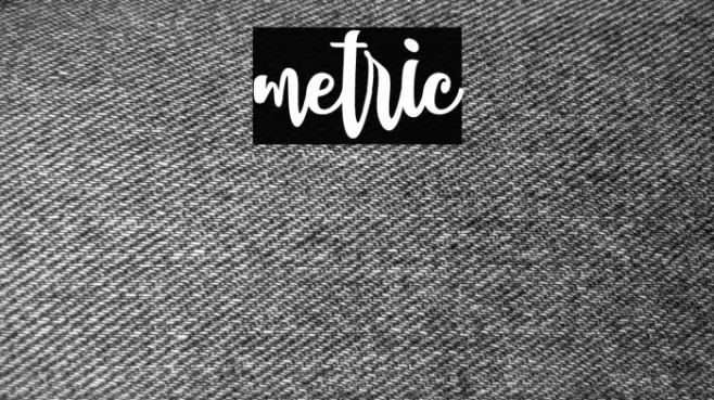 metric Font examples