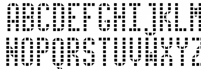 metro Font UPPERCASE