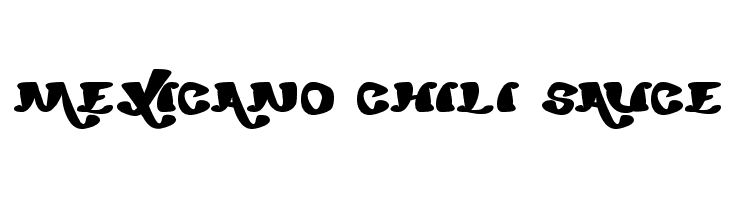 mexicano chili sauce  font caratteri gratis